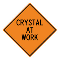 Crystal At Work Funny Warning Sign Summer V-neck Tee | Artistshot