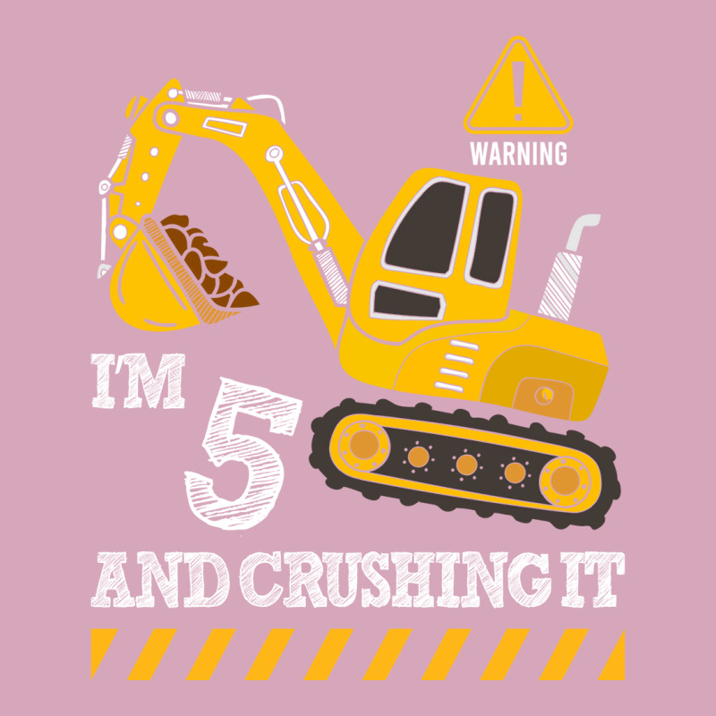 Im 5 And Crushing It Funny 5th Birthday Excavator Classic T-shirt | Artistshot