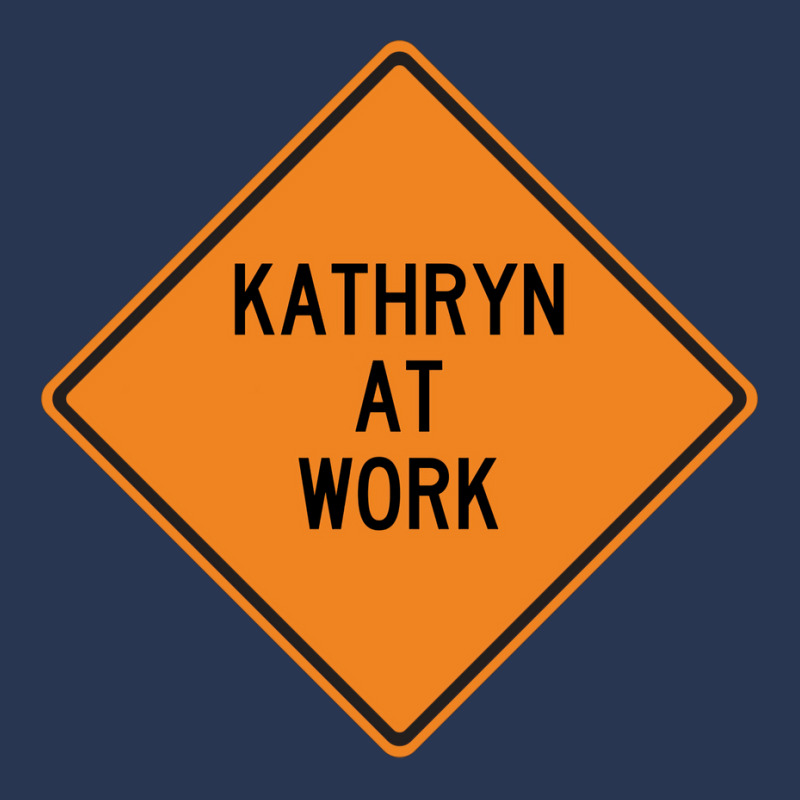 Kathryn At Work Funny Warning Sign Blue Men Denim Jacket | Artistshot