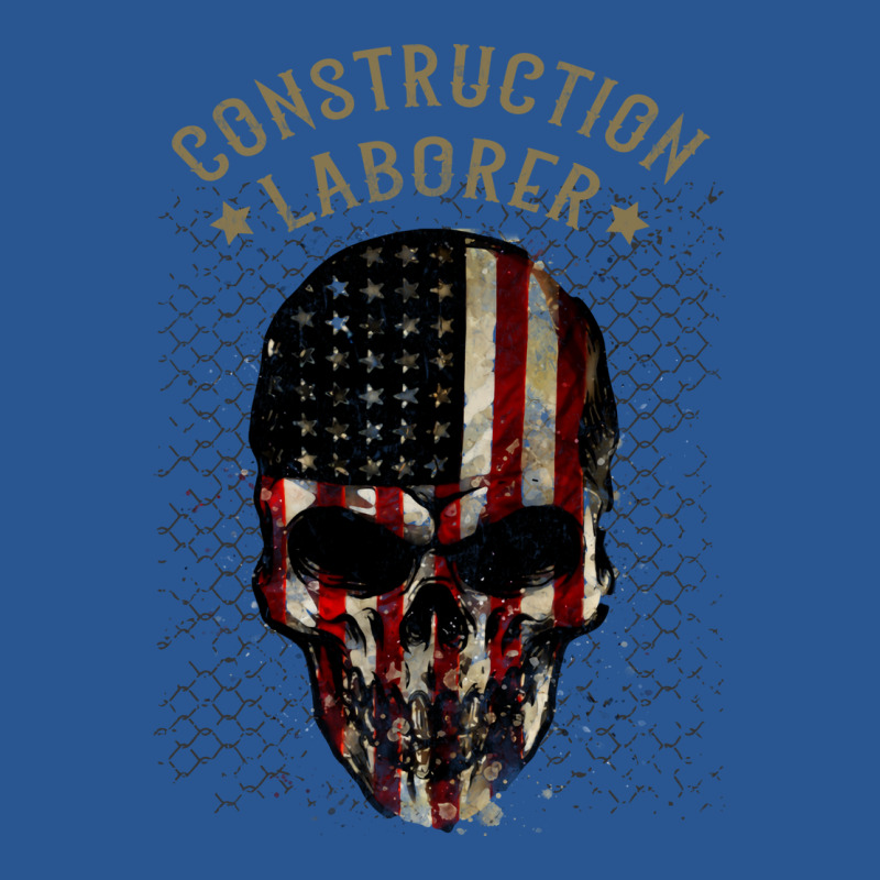 Construction Laborer Watercolor Skull In American T-Shirt by qiyamtorlesp | Artistshot