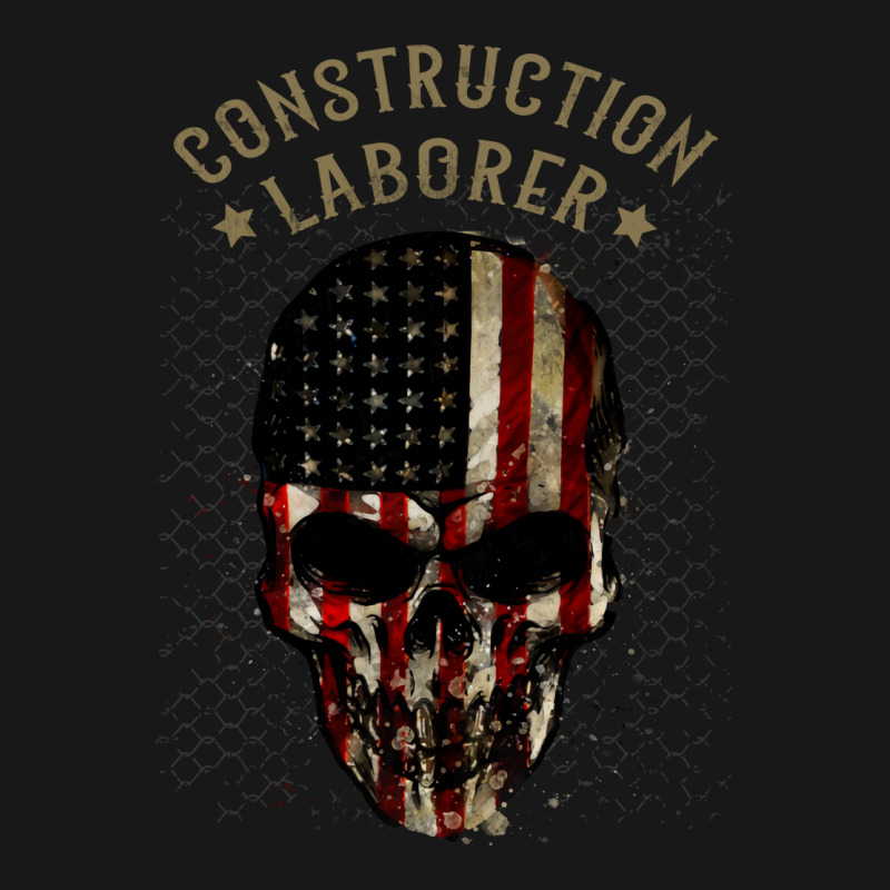 Construction Laborer Watercolor Skull In American Flannel Shirt by qiyamtorlesp | Artistshot