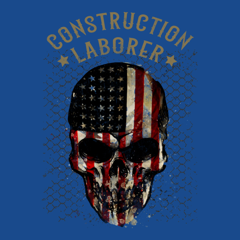 Construction Laborer Watercolor Skull In American Tank Top by qiyamtorlesp | Artistshot