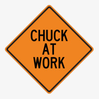 Chuck At Work Funny Warning Sign Girl Ladies Fitted T-shirt | Artistshot