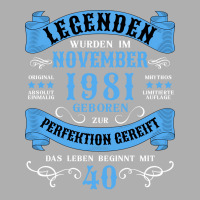 40th Birthday 40 Years November 1981 Yellow Exclusive T-shirt | Artistshot