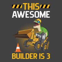 Construction Design For A 3 Year Old Birthday Boy Vintage T-shirt | Artistshot