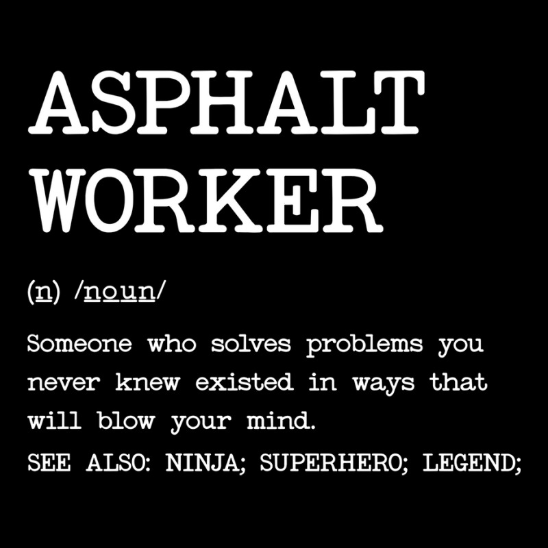 Asphalt Worker Definition Design V-Neck Tee by azawadfedinx | Artistshot