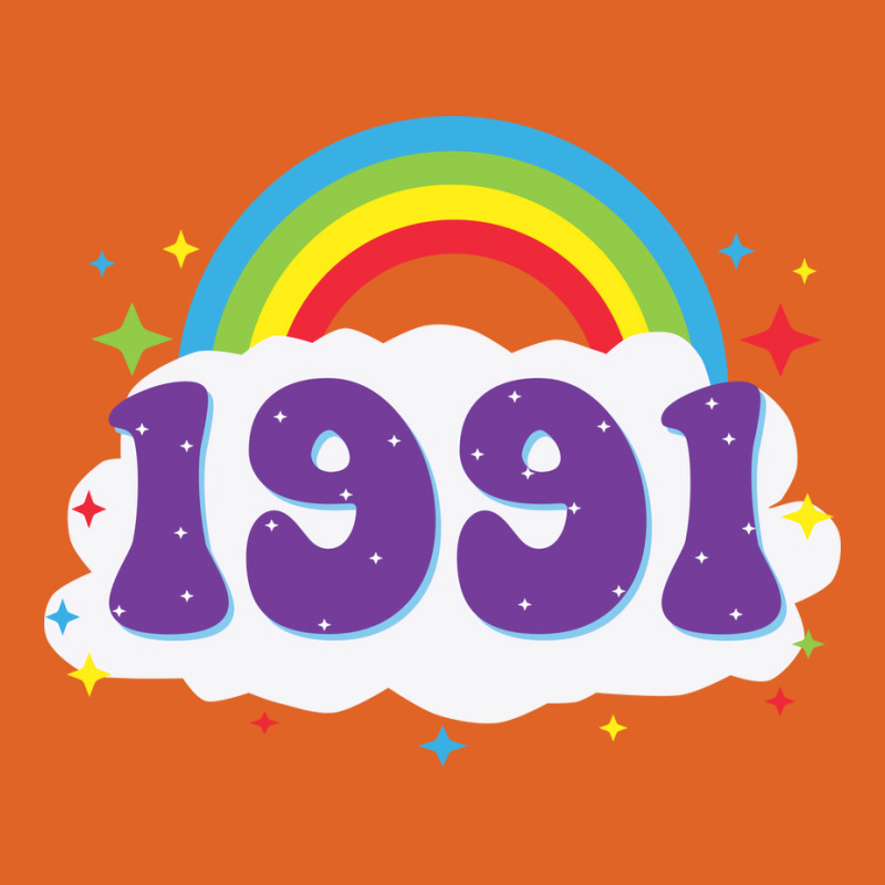 Rainbow 1991 Birthday  70s Unisex Hoodie | Artistshot