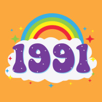 Rainbow 1991 Birthday  70s Zipper Hoodie | Artistshot