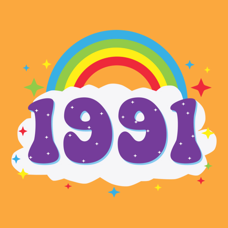 Rainbow 1991 Birthday  70s Zipper Hoodie | Artistshot