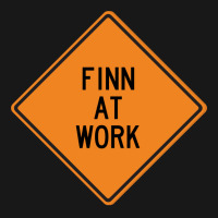 Finn At Work Funny Warning Sign 80s Flannel Shirt | Artistshot