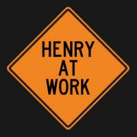 Henry At Work Funny Warning Sign 80s Flannel Shirt | Artistshot