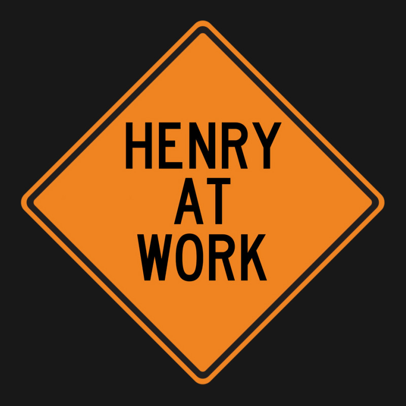 Henry At Work Funny Warning Sign 80s Flannel Shirt | Artistshot