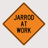 Jarrod At Work Funny Warning Sign Travel Pocket T-shirt | Artistshot