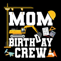 Mom Birthday Crew Construction Team Stars Cropped Hoodie | Artistshot