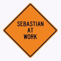 Sebastian At Work Funny Warning Sign Green Tank Top | Artistshot