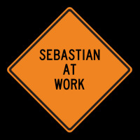 Sebastian At Work Funny Warning Sign Green Zipper Hoodie | Artistshot