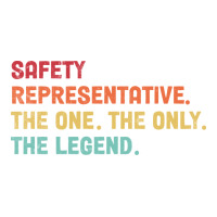 Safety Representative The One The Legend Design V-neck Tee | Artistshot