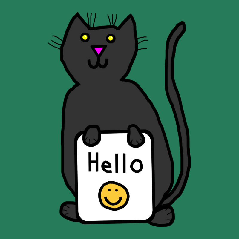 Cute Cat Says Hello Nature T-Shirt by ushaanthihr | Artistshot