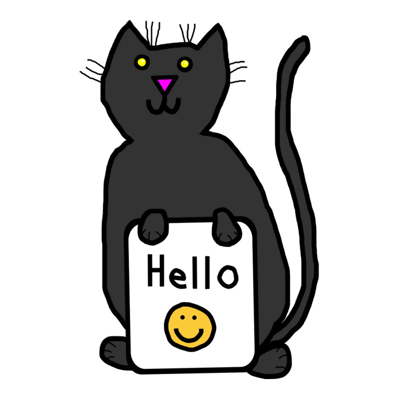 Cute Cat Says Hello Nature Zipper Hoodie by ushaanthihr | Artistshot