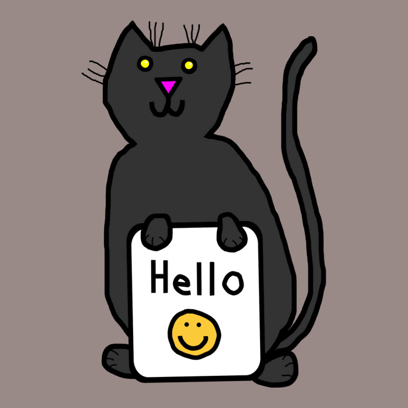 Cute Cat Says Hello Nature Vintage T-Shirt by ushaanthihr | Artistshot