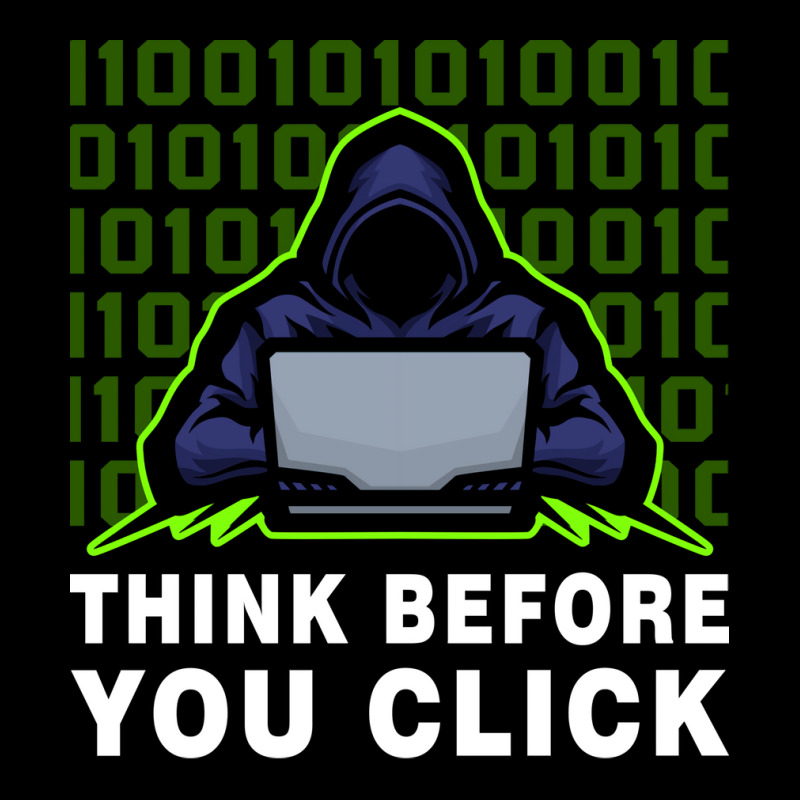 Think Before You Click Cybersecurity Awareness Coo V-neck Tee | Artistshot