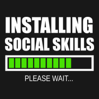 Installing Social Skills Please Wait Hipster Flannel Shirt | Artistshot