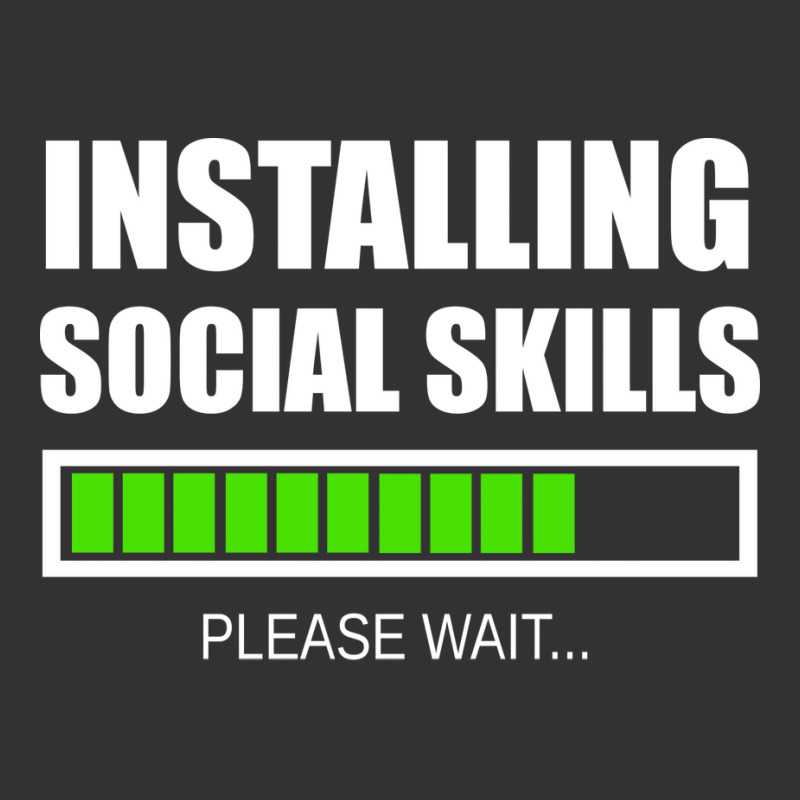 Installing Social Skills Please Wait Hipster Vintage Short by noonxrsbj4 | Artistshot