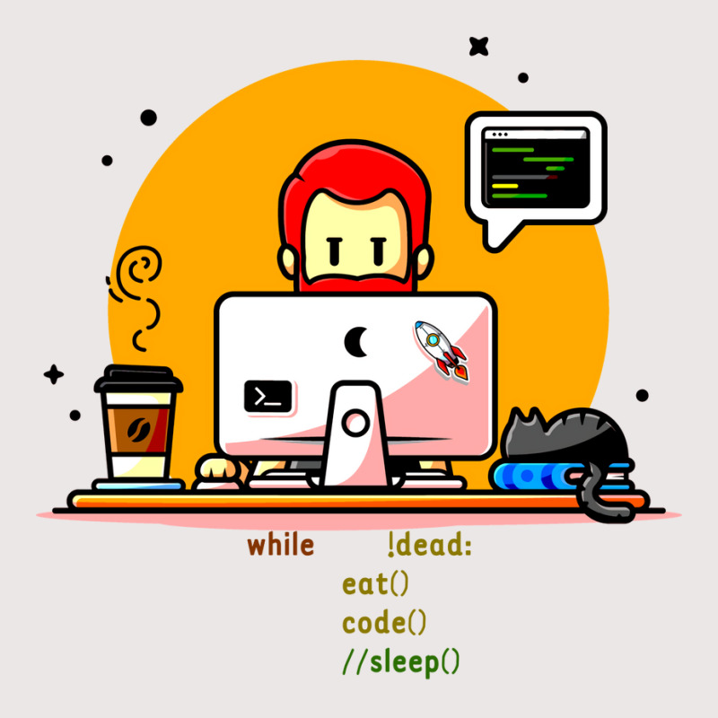 While Not Programmer Eat Code Sleep Quote Pocket T-shirt | Artistshot