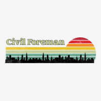 Civil Foreman Retro Sunset Skyline Design Ladies Polo Shirt | Artistshot