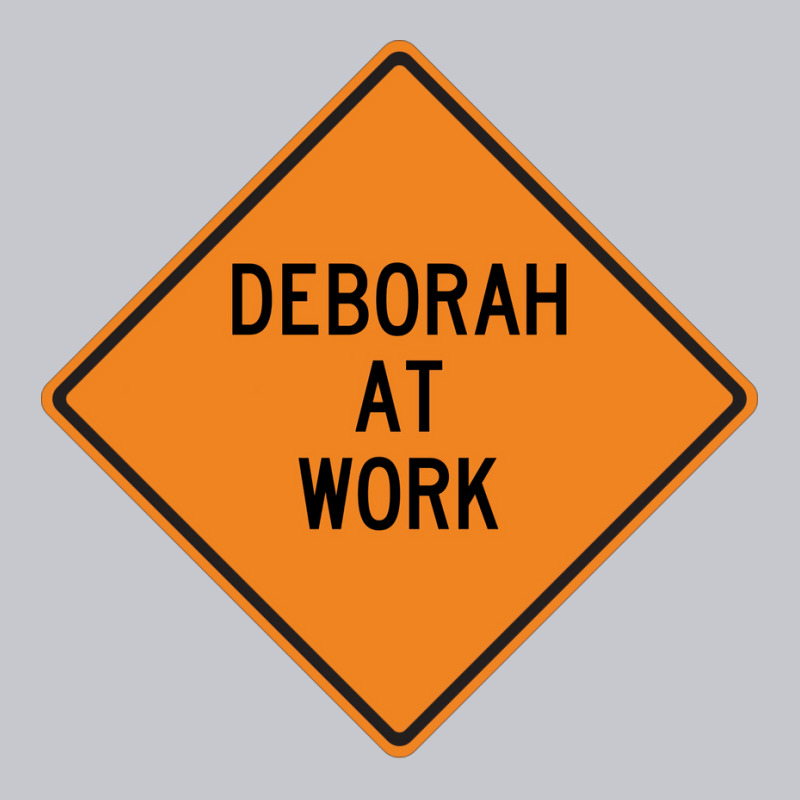 Deborah At Work Funny Warning Sign Hipster Unisex Jogger | Artistshot