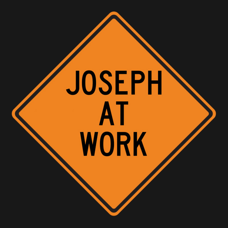 Joseph At Work Funny Warning Sign Yellow Flannel Shirt by motlhbav | Artistshot