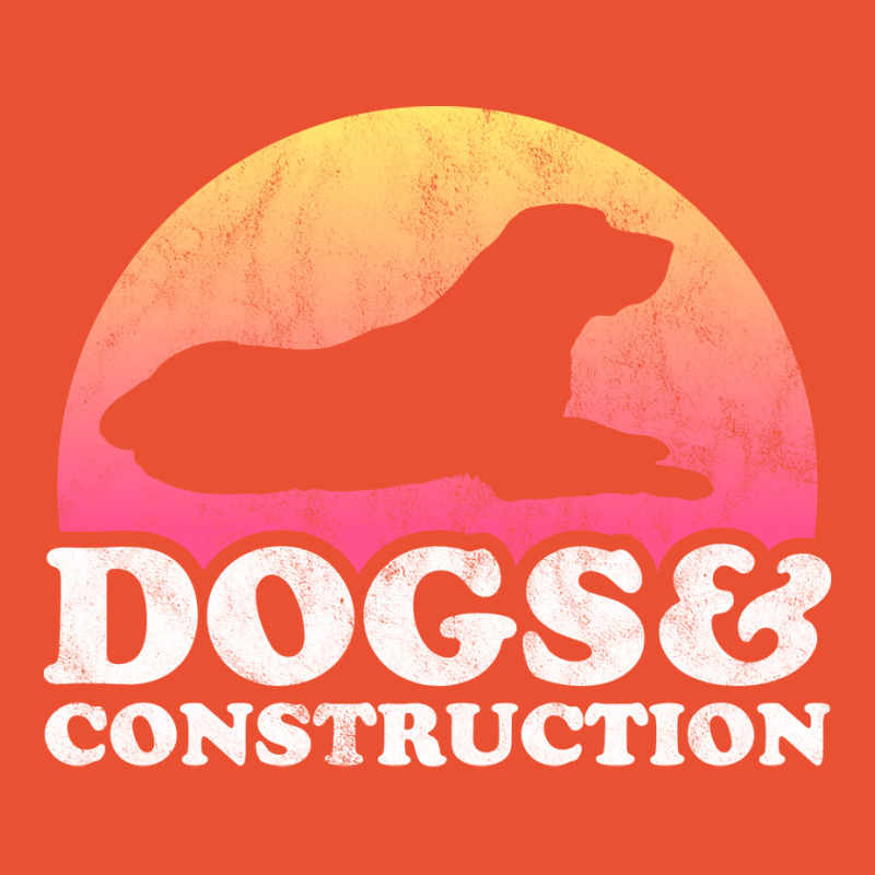 Dogs And Construction Gift Retro Ladies Fitted T-Shirt by valkdiartel | Artistshot