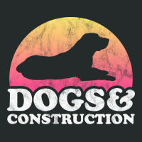 Dogs And Construction Gift Retro Women's Triblend Scoop T-shirt | Artistshot