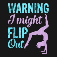 Warning I Might Flip Out Fun Gymnastics Sport Gymn Flannel Shirt | Artistshot