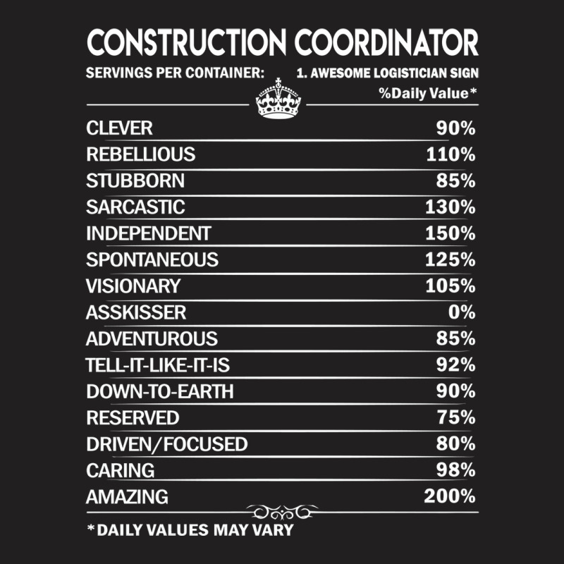 Construction Coordinator T  Construction Coordinat T-shirt | Artistshot