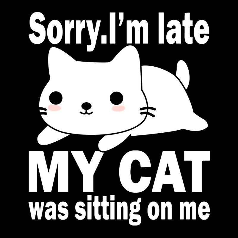 Sorry Im Late My Cat Was Sitting On Me Hipster Adjustable Cap | Artistshot