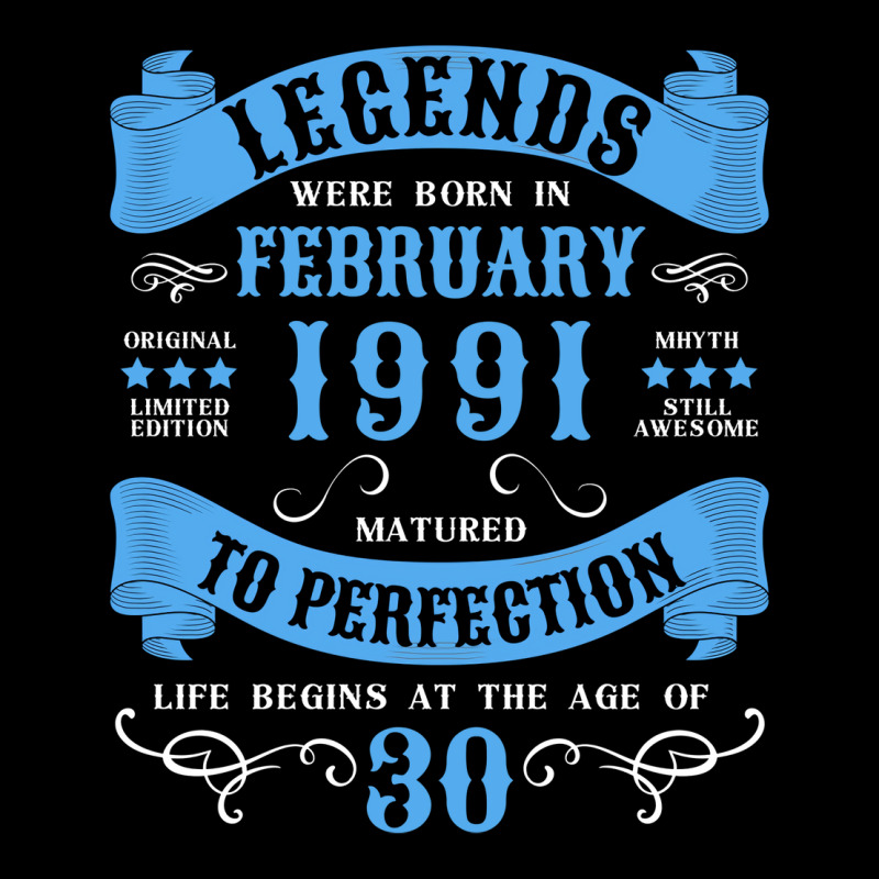 30th Birthday 30 Years 1991 February Funny Long Sleeve Shirts | Artistshot