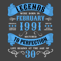 30th Birthday 30 Years 1991 February Funny Vintage T-shirt | Artistshot