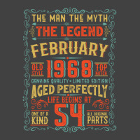 The Man The Myth The Legend 54 Birthday 1968 Green Vintage T-shirt | Artistshot