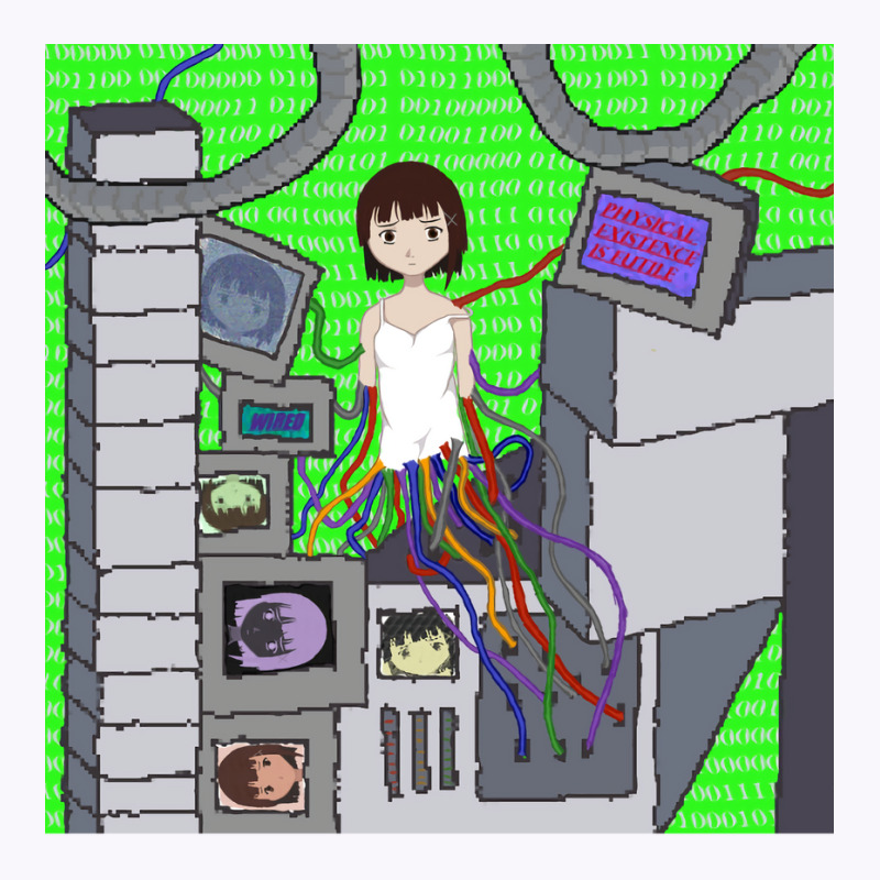 Serial Experiments Lain Hooked On The Wired Trendi Tank Top by sarrafsianour | Artistshot