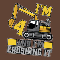 4 Year Old Crushing It Construction Truck 4th Birt T-shirt | Artistshot