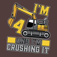 4 Year Old Crushing It Construction Truck 4th Birt Graphic T-shirt | Artistshot