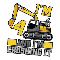 4 Year Old Crushing It Construction Truck 4th Birt Zipper Hoodie | Artistshot