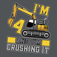 4 Year Old Crushing It Construction Truck 4th Birt Long Sleeve Shirts | Artistshot