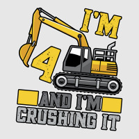 4 Year Old Crushing It Construction Truck 4th Birt Hoodie & Jogger Set | Artistshot