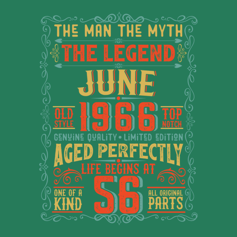 The Man The Myth The Legend 56 Birthday 1966 Red T-shirt | Artistshot