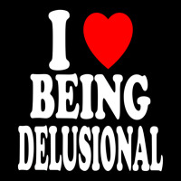 I Heart (love) Being Delusional Pullover Hoodie Unisex Jogger | Artistshot