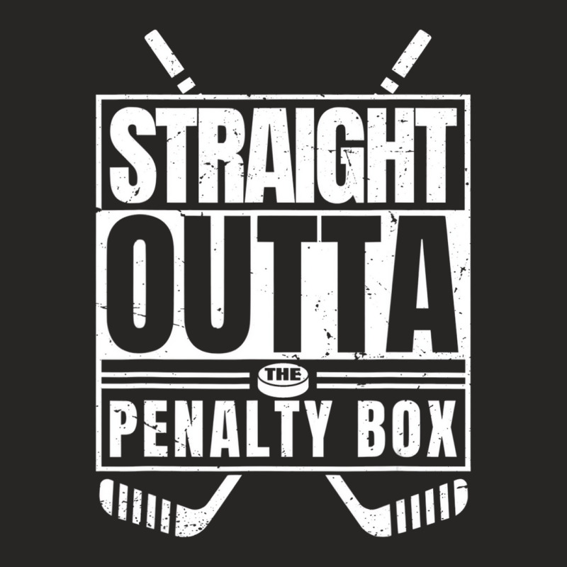 Straight Outta The Penalty Box Funny Ice Hockey Pl Ladies Fitted T-Shirt by likensjaymie | Artistshot