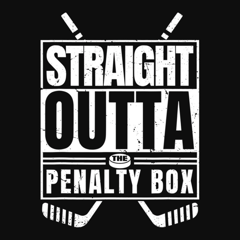 Straight Outta The Penalty Box Funny Ice Hockey Pl Crop Top by likensjaymie | Artistshot