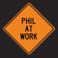 Phil At Work Funny Warning Sign Girl Vintage Cap | Artistshot